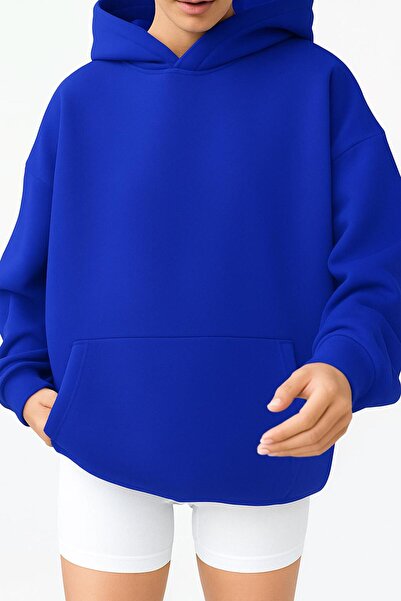 BENROMA Hanorac unisex cu glugă din bumbac pieptănat cu 3 fire