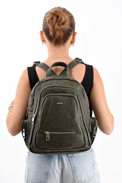 çantamgelsin Mega Polo Lisbon/Soft Leather Multi-Compartment Women's Backpack