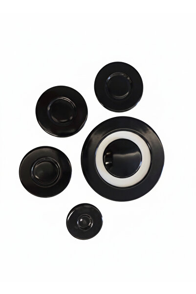 COOK-LAB 6 Parça Universal Fırın Ocak Bek Kapak Takımı Ve Wok Kapak Seti