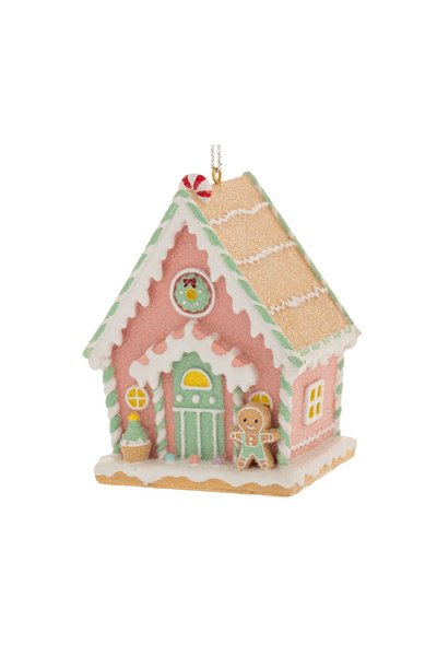 BraziPremium Ornament de Crăciun pentru brad, Căsuță cu bomboane de turtă dul...