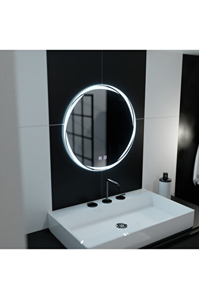 Alessandro DESIGN Στρογγυλός καθρέφτης LED 60, Spirallus Touch, σύστημα αποθά...