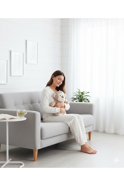 English Home Little Monkey Pelüş Sıcak Su Torbası Bej