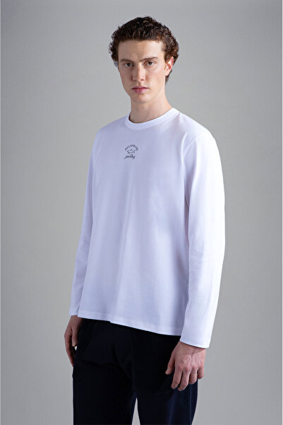 PAUL&SHARK MEN'S KNITTED T-SHIRT C.WCOTTON