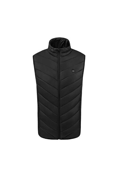 Flippy Heated Smart Vest, Unisex, 2 Heating Zones, Cotton Fill, 3 Temps, USB, Black, M (45-50 kg)