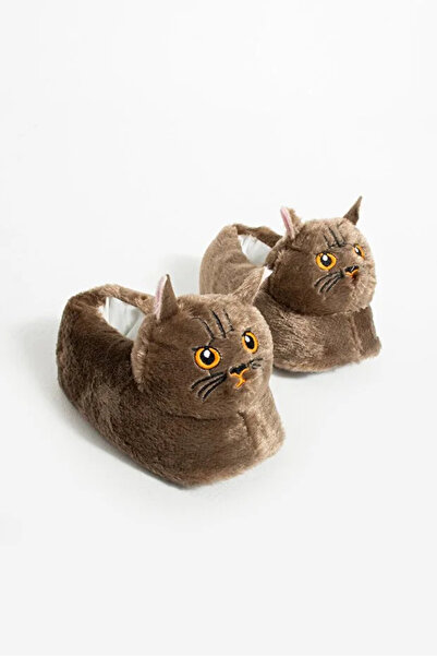 Behtah Kundura Чехли с фигура на сладка котка Зимни удобни меки домашни ботуши Домашни обувки