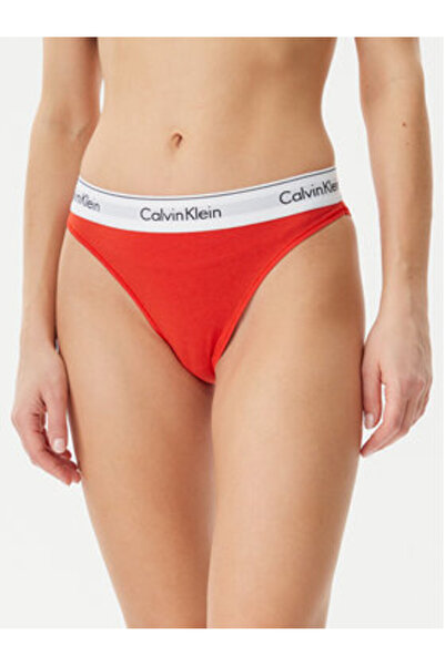 Calvin Klein Γυναικεία Κλασικά Σλιπ με Ψηλή Μέση LV00QF8319 Κόκκινο