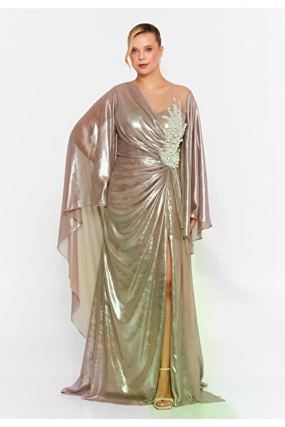 MAXXE 6108SIV SIVAMA ŞİFON ELBİSE