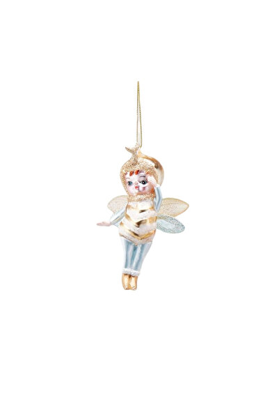 BraziPremium Ornament de Crăciun pentru brad, insectă înaripată, 11 cm, multi...