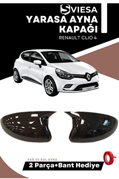 Sviesa Renault Clio 4 2012-2019 Uyumlu Batman Yarasa Ayna Kapağı Piano Black