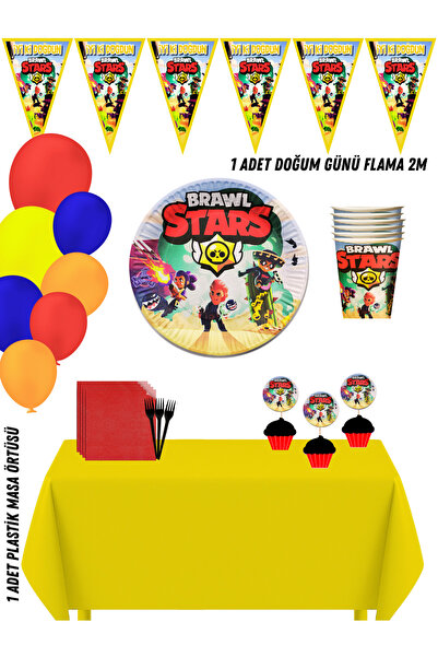 HAPPYLOOPPARTY BraWl STaRs set dekoracija za rođendansku proslavu za 32 osobe
