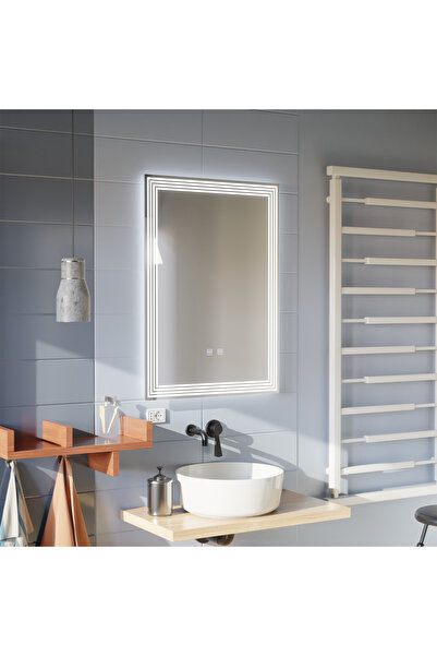 Alessandro DESIGN Ορθογώνιος καθρέφτης LED, αντιθαμβωτικός, 60x80, ADIS Basic...