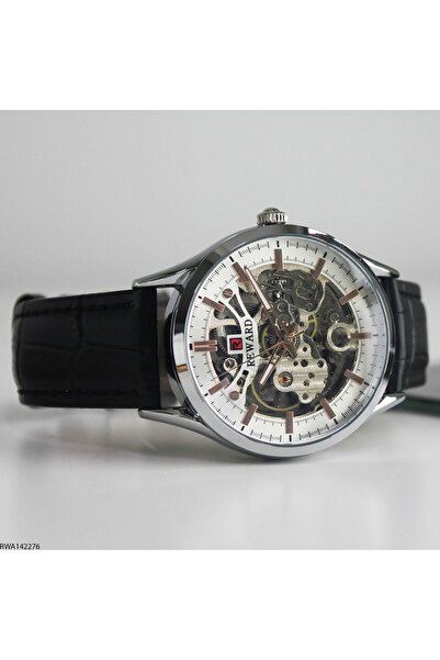 Reward Rwa142276 Leather Band Automatic Men's Wristwatch