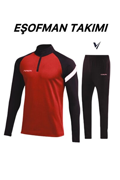 FOREAK Eşofman Takımı Kırmızı Eşofman Alt Üst Set