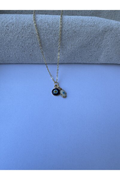 M Miel Nazar Boncuğu El Detay Kolye