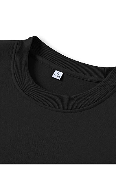 EXPECTED Унисекс прекалено голяма блуза с обло деколте и подплата от шерпа за сезона 2 нишки