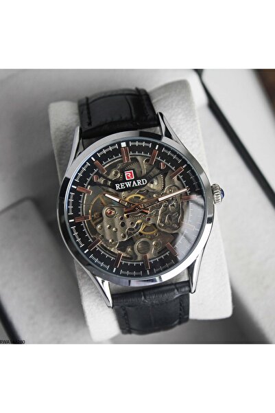 Reward Rwa142280 Leather Band Automatic Men's Wristwatch