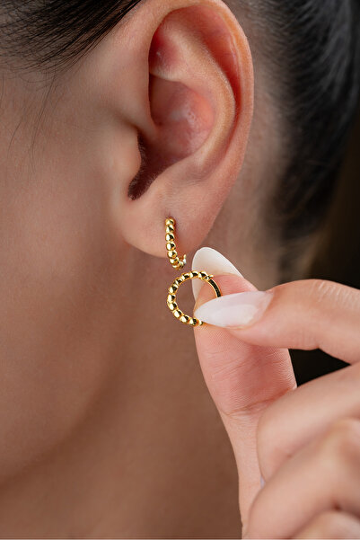 Silvano Jewelry 925 Ayar Gümüş Minik Halka Küpe