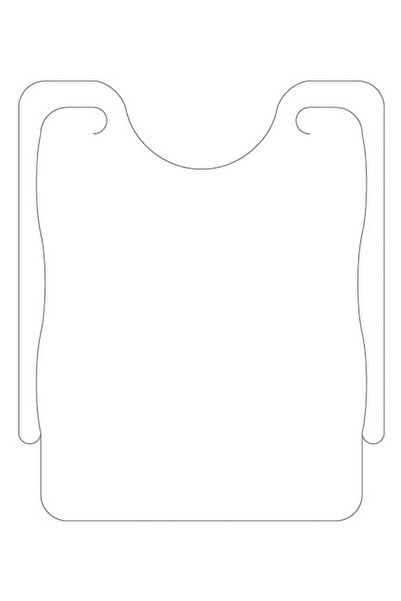 Mank Bavete de unică folosință pentru adulți, albe, din material nețesut, 41,...