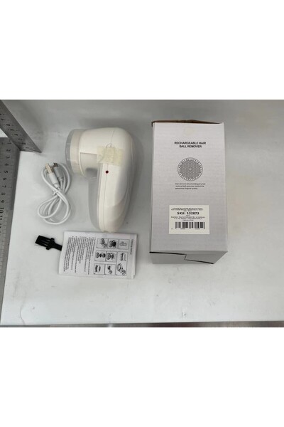 Flippy Electric Lint and Hair Remover for Clothes, USB, White