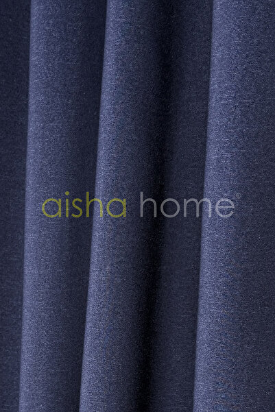 Aisha Home Keten Görünümlü Blackout Termal Karartma Işık Geçirmez Fon Perde L...