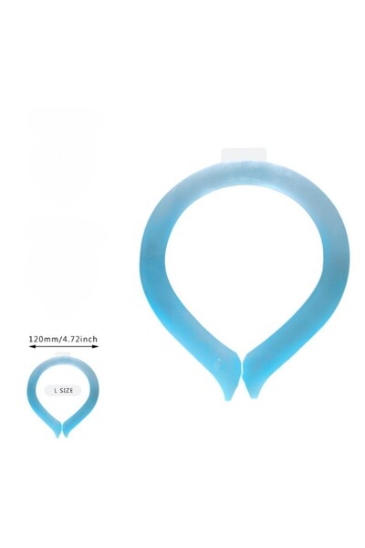 Stef's Cat Cooling Collar Device, Stef’s Cat, Quick Cooling, Reusable, Non-Toxic, TPU, Diameter 120 mm