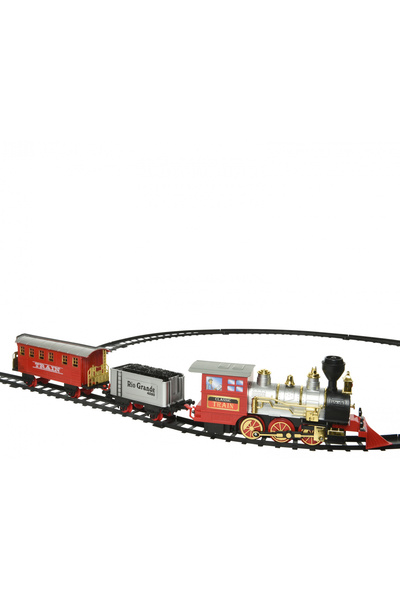 BraziPremium Decorațiune de Crăciun Trenuleț animat cu lumini și sunete, 57x2...