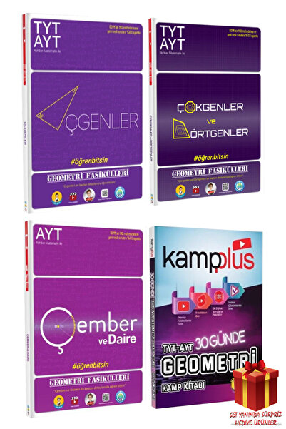 Tonguç Yayınları TYT-AYT Üçgenler-Çokgenler ve Dörtgenler-Çember ve Daire Geo...