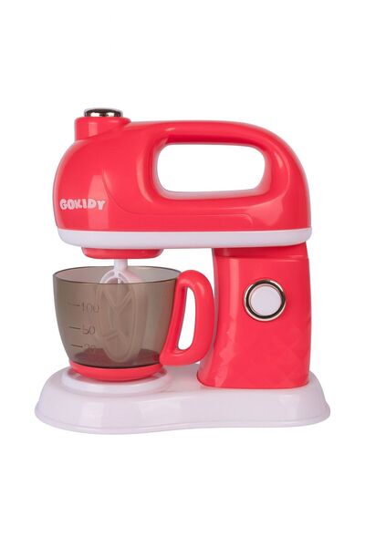 ela777 Sesli Işıklı Pilli 360 Derece Dönen Full Fonksiyon Mikser - Dönen Pilli Mikser 17x9x17 cm