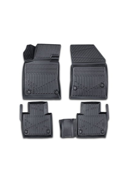 CED AUTO TRADE Set of rubber car mats Peugeot 508 2018->, 3D tray shape