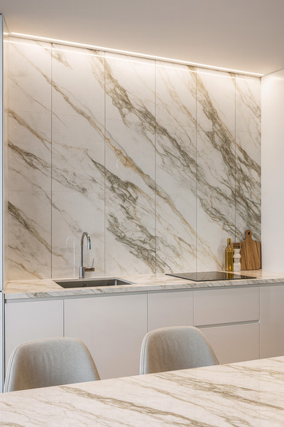 UKAB DEKOR 30x60 Cm(0,18 m²) Kendinden Yapışkanlı Mermer Desenli Pvc Karo Panel Banyo, Wc, Mutfak - PW202-01