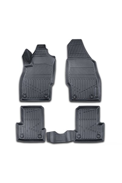 CED AUTO TRADE Set of rubber car mats Opel Corsa D 2006-2014, 3D tray shape