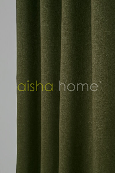 Aisha Home Keten Görünümlü Blackout Termal Karartma Işık Geçirmez Fon Perde Y...