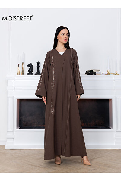 MOiSTREET Melange Embroidery Abaya