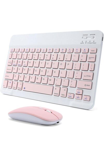 UmoTech Kablosuz Bluetooth Türkçe Q Klavye ve Mouse Seti Ios/AndroidTablet Te...