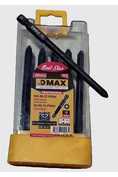 DMAX Professional Yıldız Bits Uç PH2x100mm 10lu Kutu