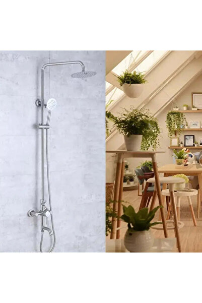 ALC-Shop Στήλη ντους, ανοξείδωτο ατσάλι SUS304, σατινέ φινίρισμα