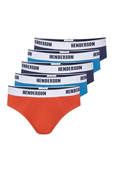Henderson Men's Briefs Slips 5-Pack Cotton & Elastane Wide Band with Logo | Oxide