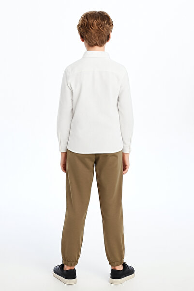 GİYİCEM TEKSTİL Erkek Çocuk Kaşkorseli Compact Lastikli Paça Okul Pantolonu G2002