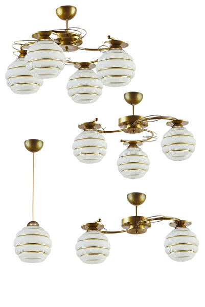 Uçar Modern İlay Avize Seti Salon Yatak Odasi Mutfak Giriş 2 li 3 lü Tekli Avize