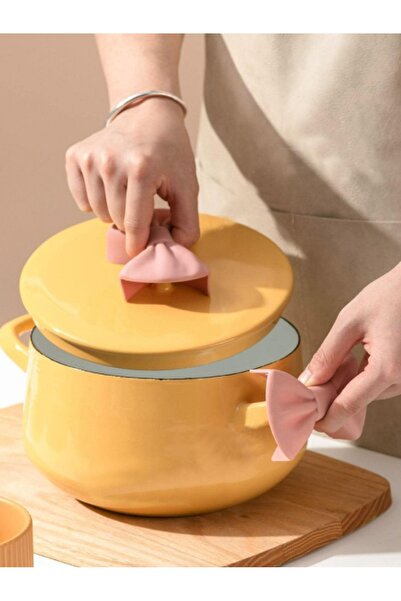 HB LİFE 2li Fiyonk Şekilli Silikon Döküm Tava Tencere Kulp Tutacak 2 ADET Yanmaz Yapışmaz Silikon Tutacak