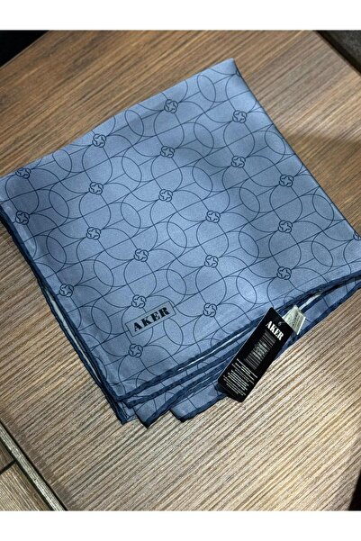 Aker Monogram Desen 2025/2026 Saf İpek Sura Eşarp 9065713