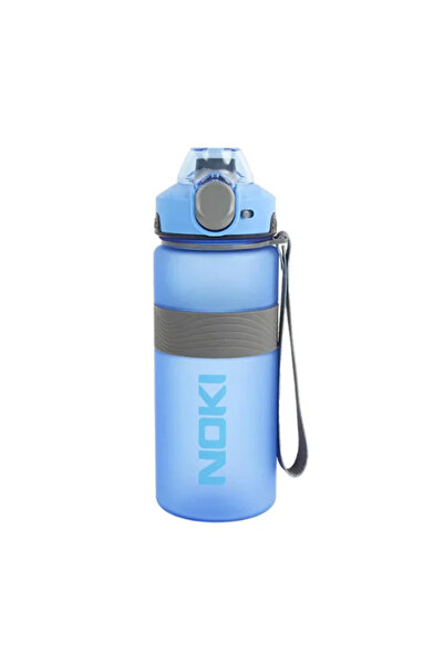 Noki زجاجة مياه تريتان ناعمة الملمس بغطاء تلقائي وحزام سيليكون 750 مل 0121
