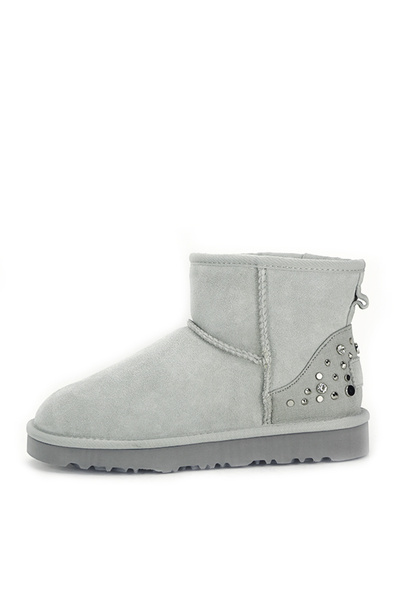 SOFILINE Γκρι γνήσιες δερμάτινες μπότες Bella 116