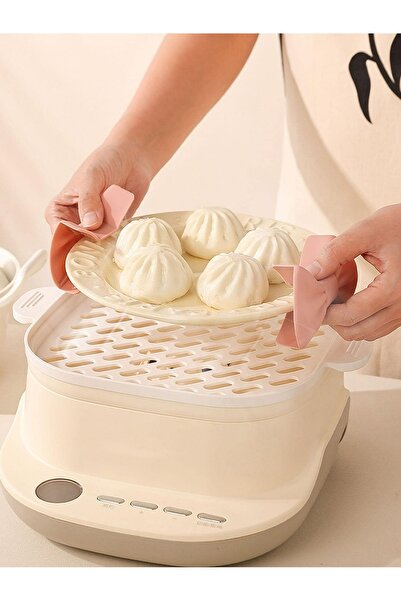 HB LİFE 2li Fiyonk Şekilli Silikon Döküm Tava Tencere Kulp Tutacak 2 ADET Yanmaz Yapışmaz Silikon Tutacak