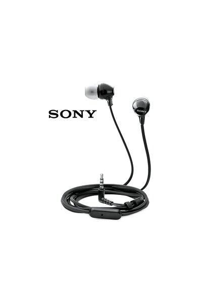 Sony Earphone MDR-EX14AP with Mic- Black