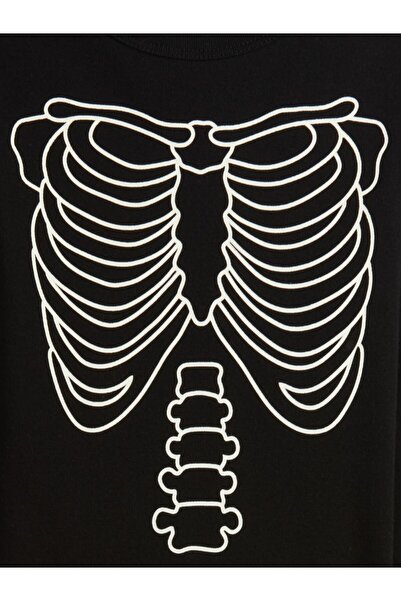 GAP Bebek Siyah Glow-in-the-Dark Grafik Baskılı Pijama Takımı