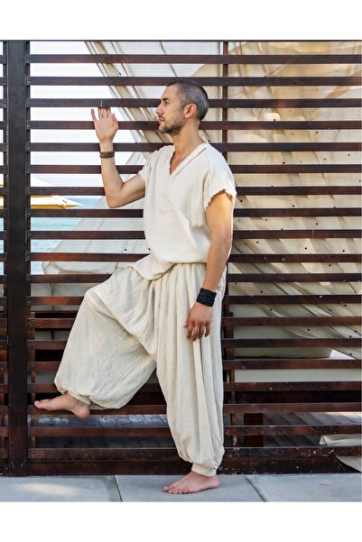 Kaila Design Özgün Tasarım Keten Şalvar