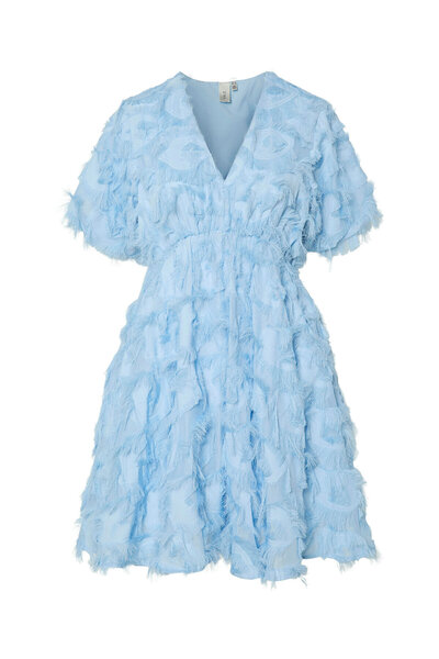 YAS Γυναικείο Φόρεμα Κοκτέιλ 26037234 Γαλάζιο