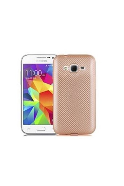 dalip Carcasă Samsung Galaxy J5 i-Zore din fibră de carbon, aurie