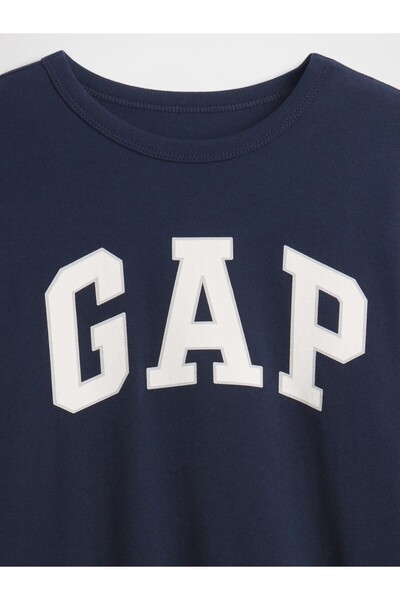 GAP Erkek Çocuk Lacivert Logo T-Shirt